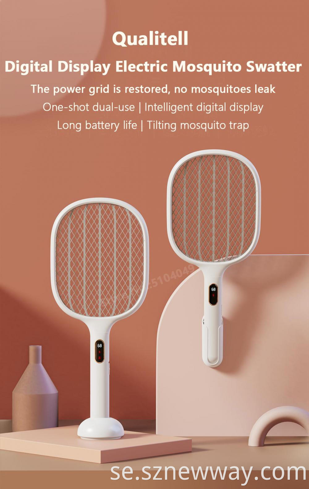 Qualitell Digital Display Mosquito Swatter